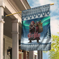 Iceland Christmas Garden Flag Icelandic Gryla Evil Mother of Yule Lads - Wonder Print Shop