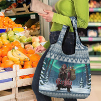 Iceland Christmas Grocery Bag Icelandic Gryla Evil Mother of Yule Lads - Wonder Print Shop