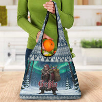 Iceland Christmas Grocery Bag Icelandic Gryla Evil Mother of Yule Lads - Wonder Print Shop