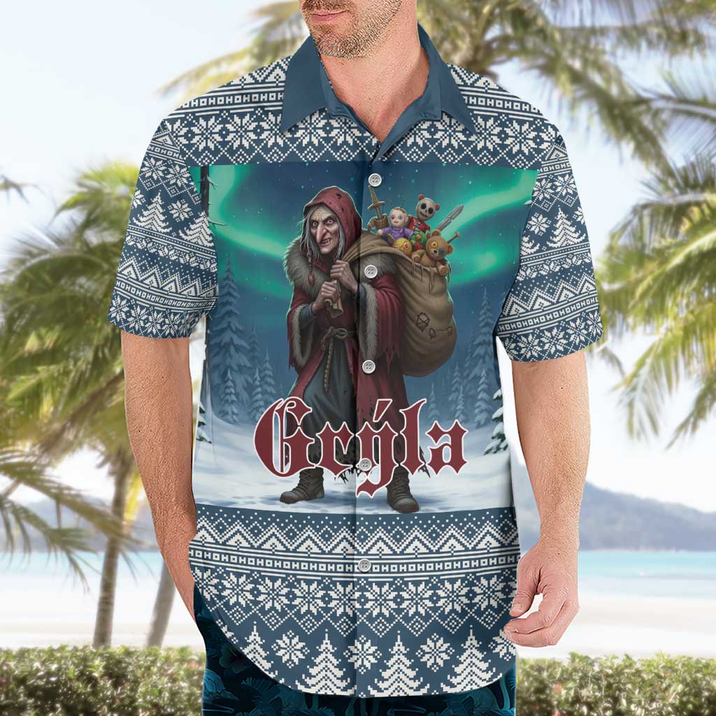 Iceland Christmas Hawaiian Shirt Icelandic Gryla Evil Mother of Yule Lads LT19