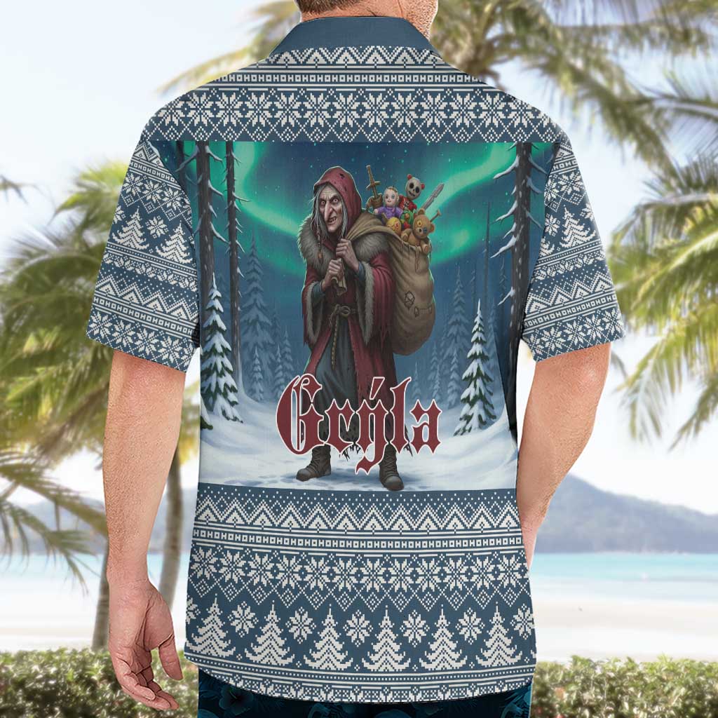Iceland Christmas Hawaiian Shirt Icelandic Gryla Evil Mother of Yule Lads LT19