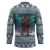 Iceland Christmas Hockey Jersey Icelandic Gryla Evil Mother of Yule Lads LT19