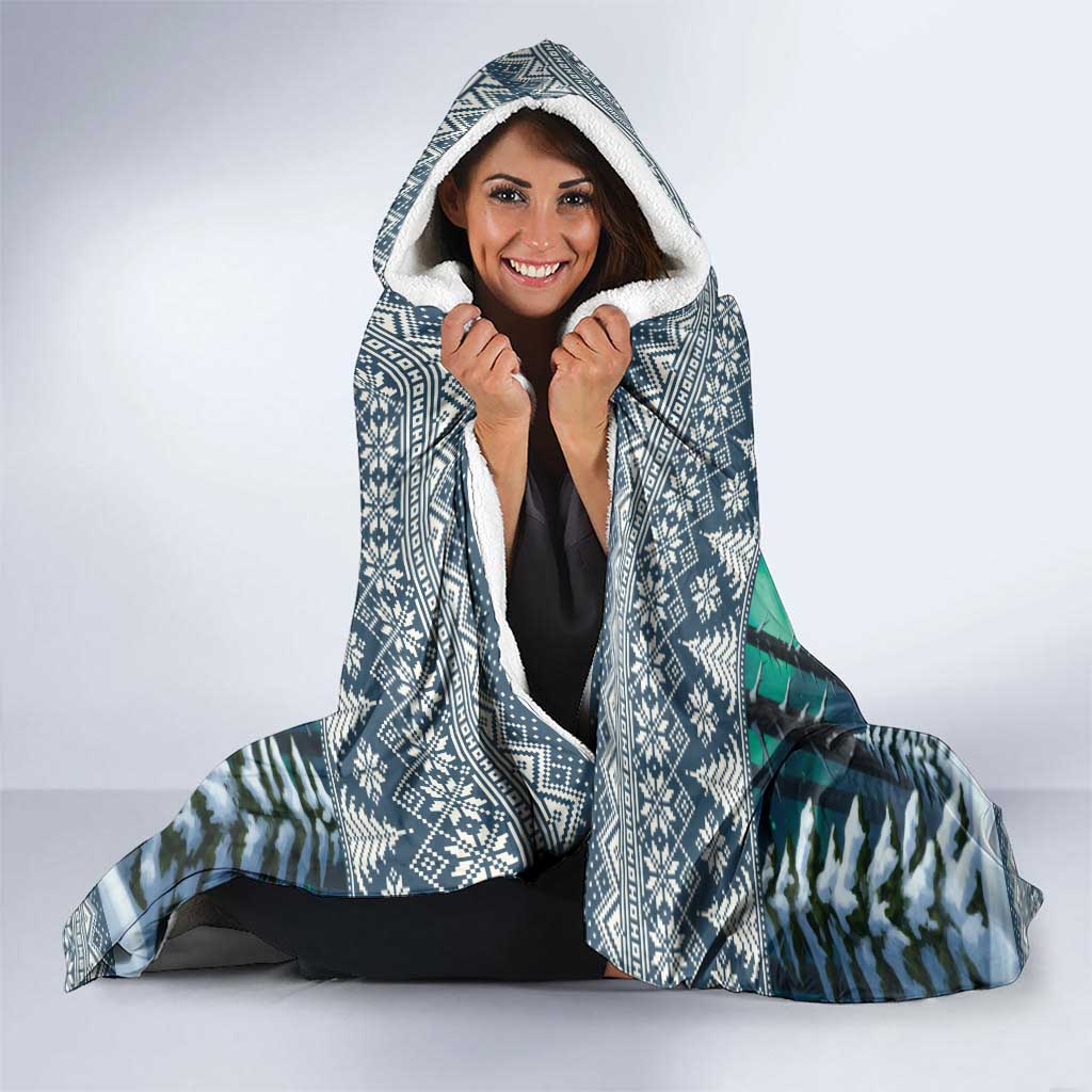 Iceland Christmas Hooded Blanket Icelandic Gryla Evil Mother of Yule Lads - Wonder Print Shop