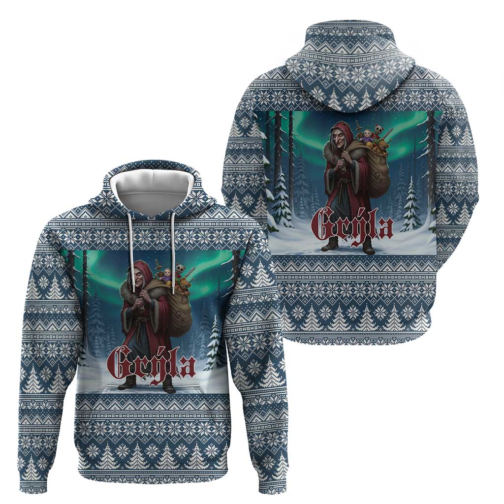 Iceland Christmas Hoodie Icelandic Gryla Evil Mother of Yule Lads LT19
