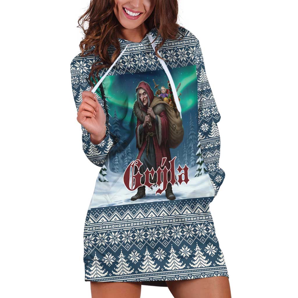 Iceland Christmas Hoodie Dress Icelandic Gryla Evil Mother of Yule Lads LT19