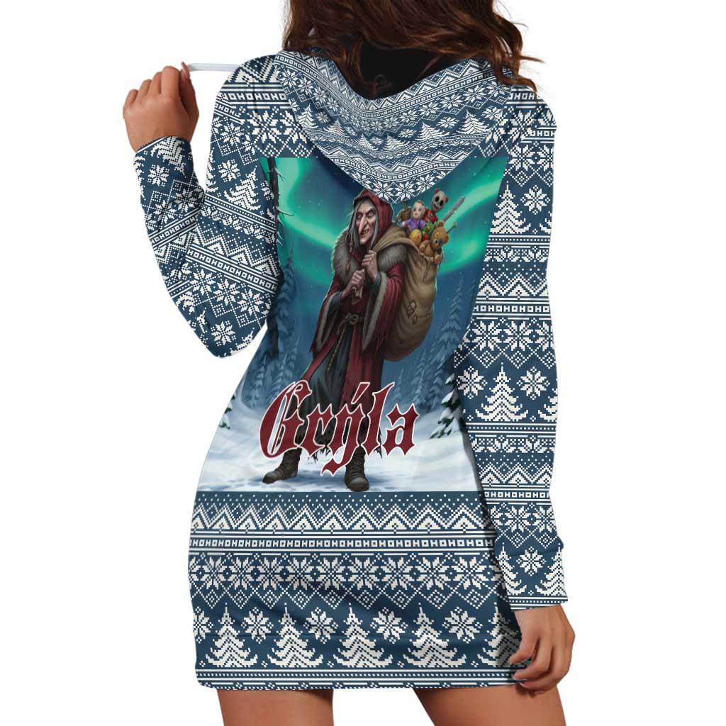 Iceland Christmas Hoodie Dress Icelandic Gryla Evil Mother of Yule Lads LT19