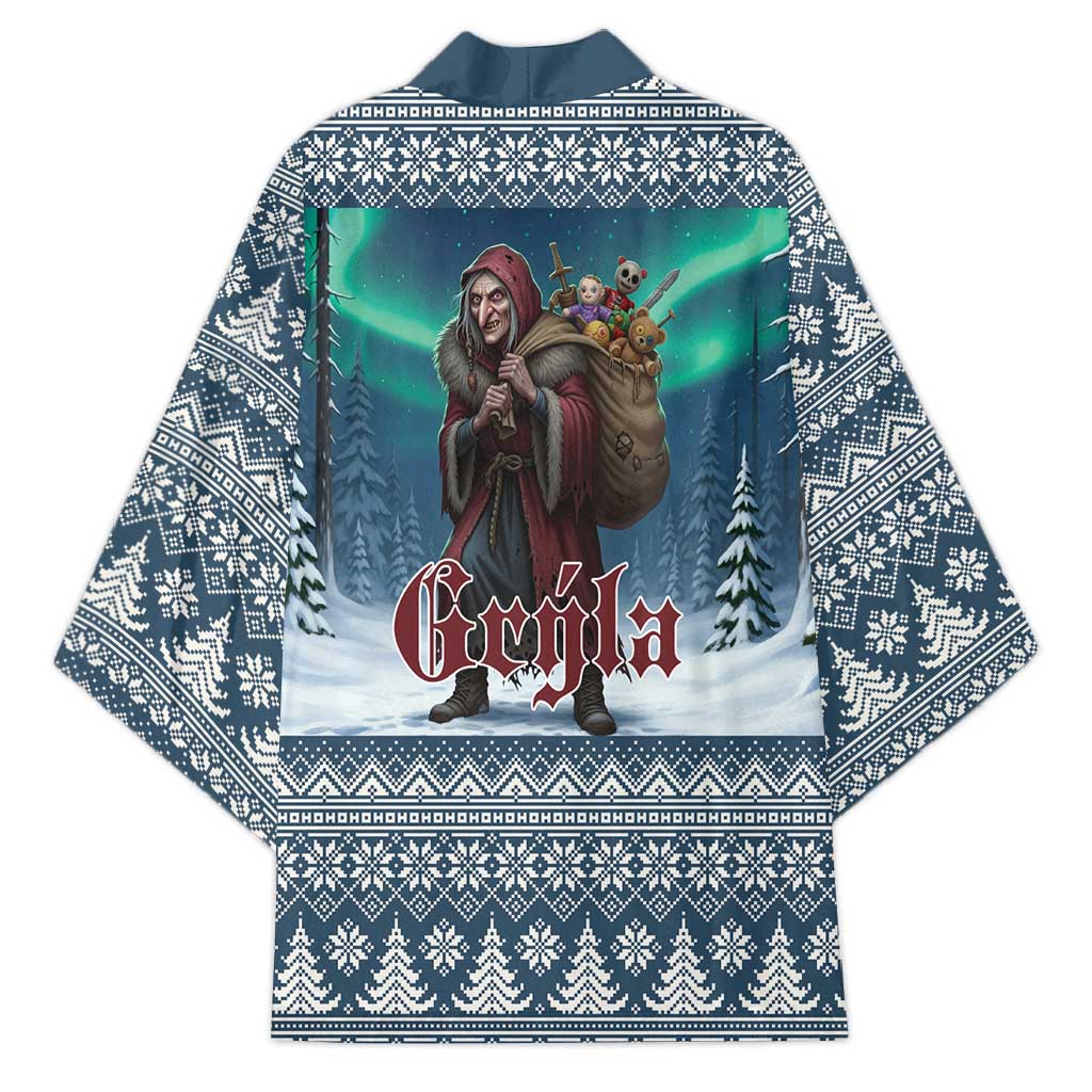 Iceland Christmas Kimono Icelandic Gryla Evil Mother of Yule Lads LT19