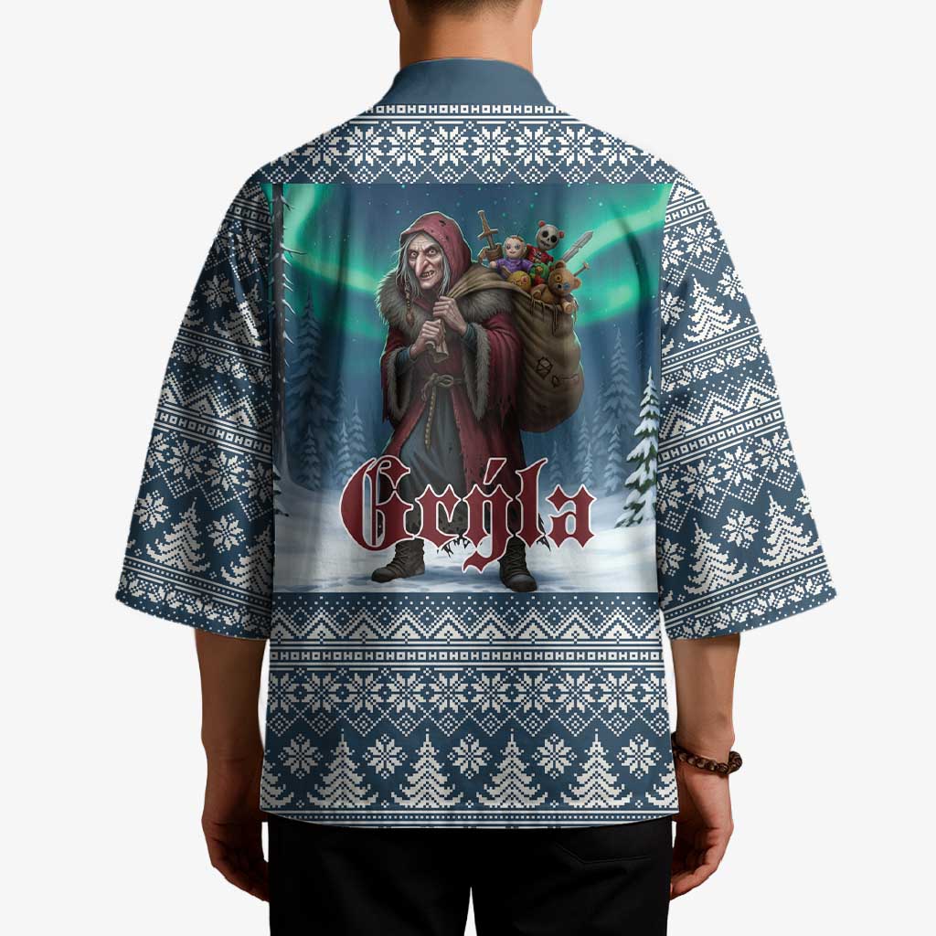 Iceland Christmas Kimono Icelandic Gryla Evil Mother of Yule Lads LT19