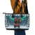Iceland Christmas Leather Tote Bag Icelandic Gryla Evil Mother of Yule Lads - Wonder Print Shop