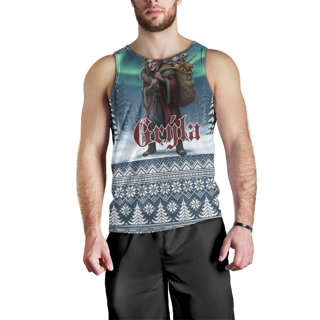 Iceland Christmas Men Tank Top Icelandic Gryla Evil Mother of Yule Lads LT19