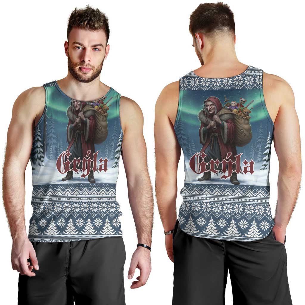 Iceland Christmas Men Tank Top Icelandic Gryla Evil Mother of Yule Lads LT19