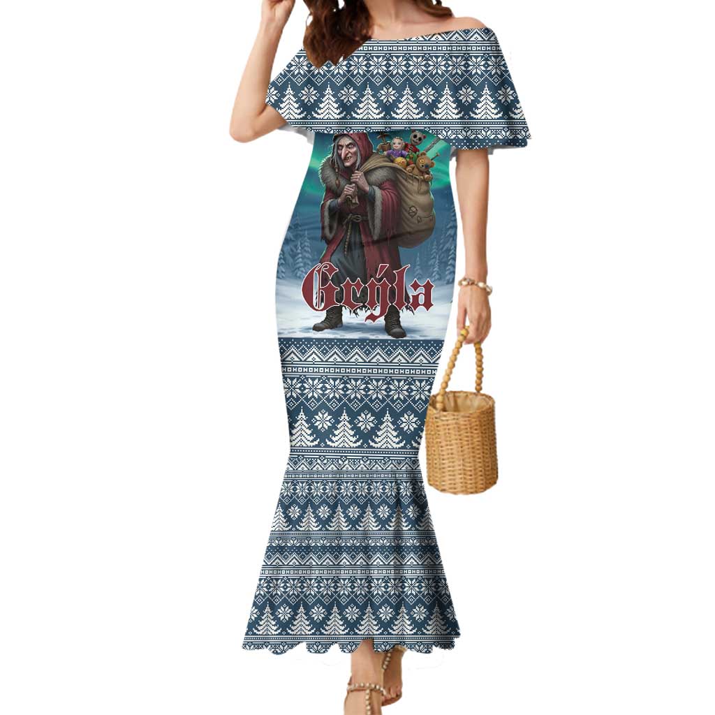 Iceland Christmas Mermaid Dress Icelandic Gryla Evil Mother of Yule Lads LT19