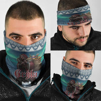 Iceland Christmas Neck Gaiter Icelandic Gryla Evil Mother of Yule Lads LT19
