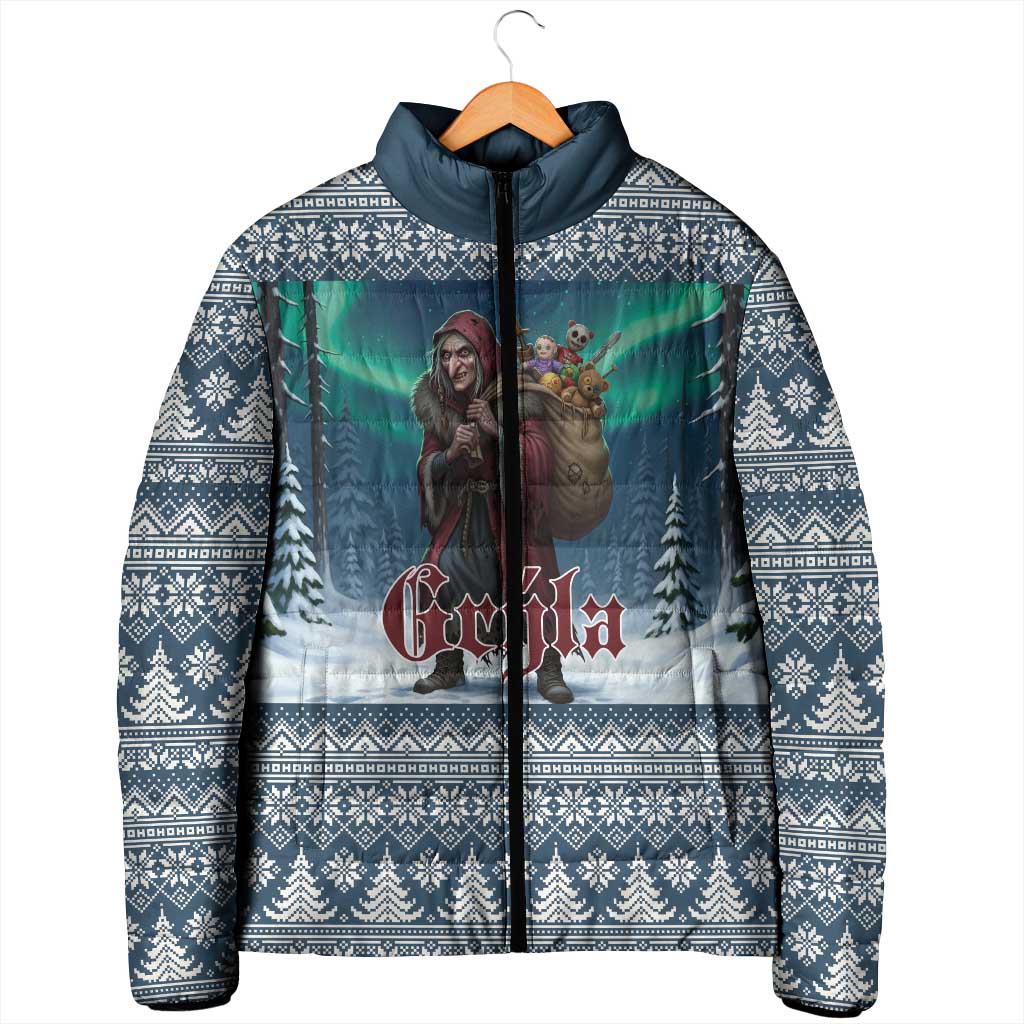 Iceland Christmas Padded Jacket Icelandic Gryla Evil Mother of Yule Lads LT19