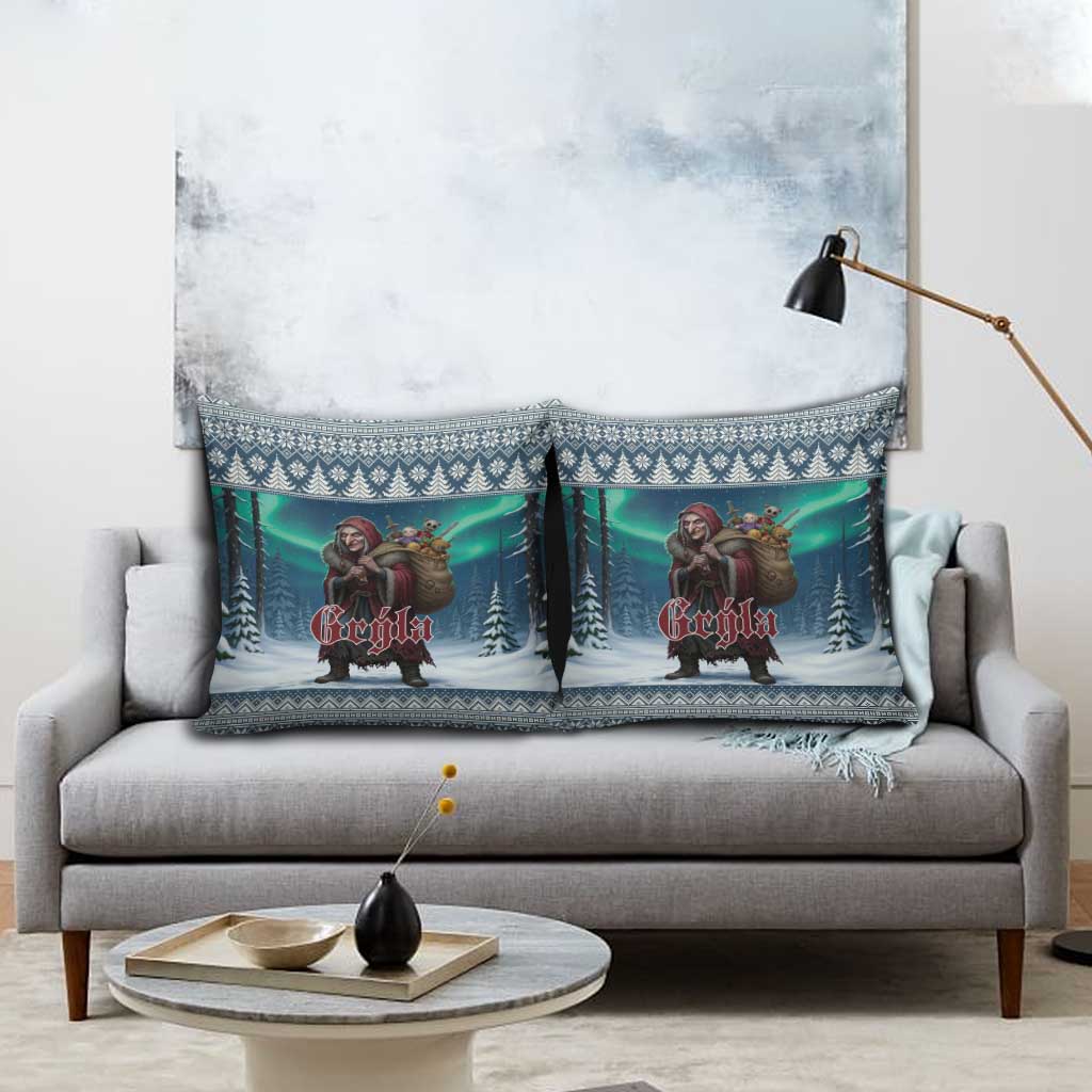 Iceland Christmas Pillow Cover Icelandic Gryla Evil Mother of Yule Lads - Wonder Print Shop