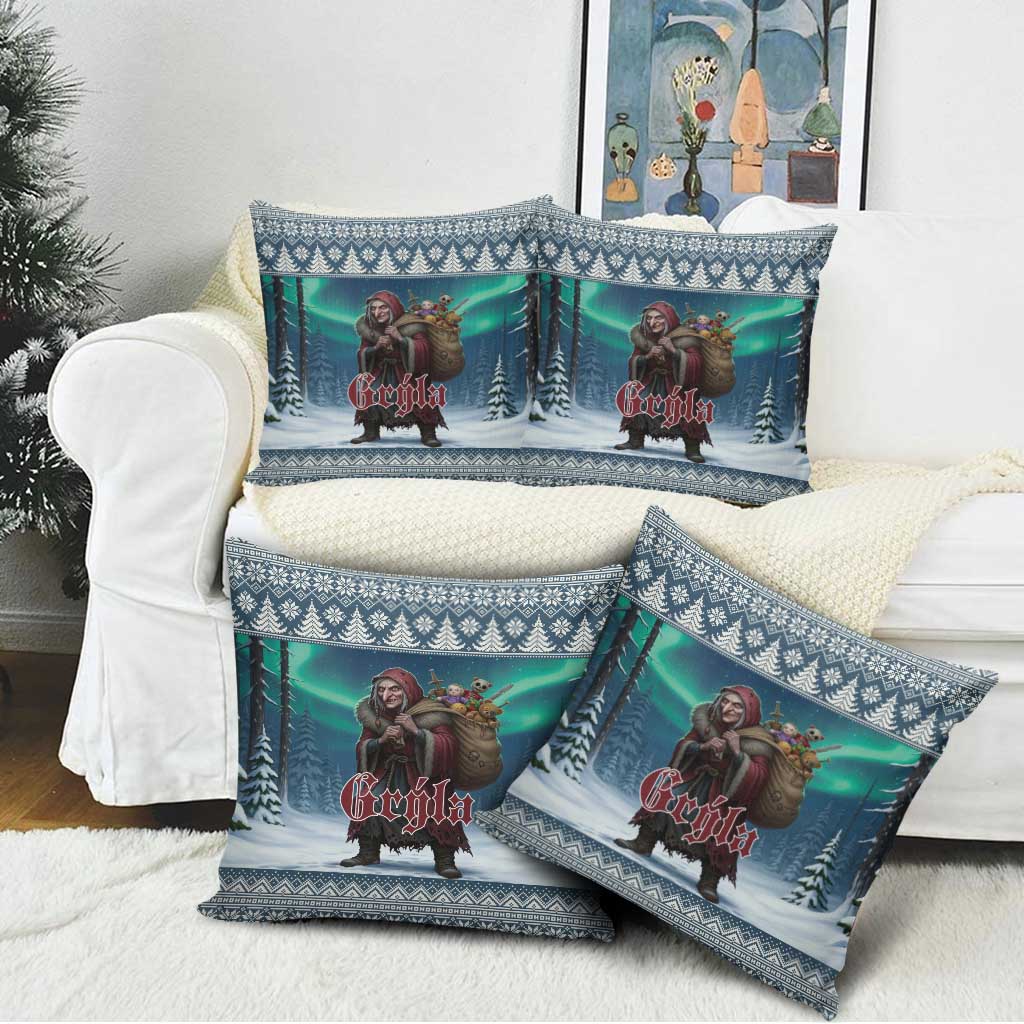 Iceland Christmas Pillow Cover Icelandic Gryla Evil Mother of Yule Lads - Wonder Print Shop