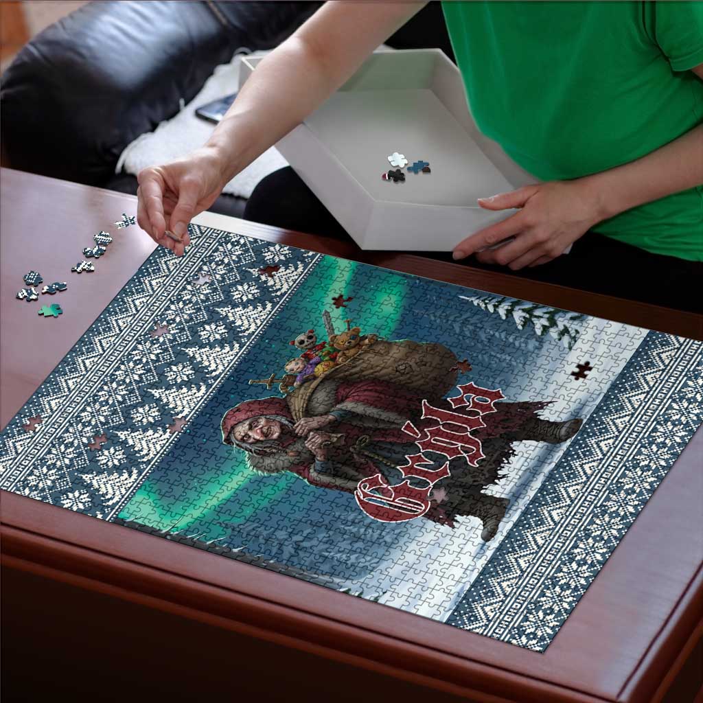 Iceland Christmas Puzzle Icelandic Gryla Evil Mother of Yule Lads - Wonder Print Shop