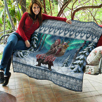 Iceland Christmas Quilt Icelandic Gryla Evil Mother of Yule Lads - Wonder Print Shop