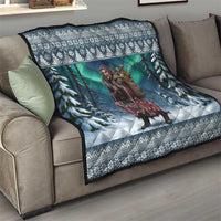 Iceland Christmas Quilt Icelandic Gryla Evil Mother of Yule Lads - Wonder Print Shop