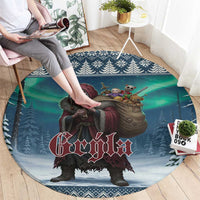 Iceland Christmas Round Carpet Icelandic Gryla Evil Mother of Yule Lads - Wonder Print Shop