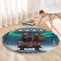 Iceland Christmas Round Carpet Icelandic Gryla Evil Mother of Yule Lads - Wonder Print Shop