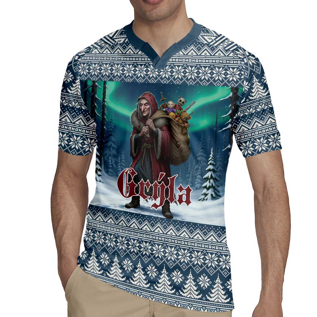 Iceland Christmas Rugby Jersey Icelandic Gryla Evil Mother of Yule Lads LT19