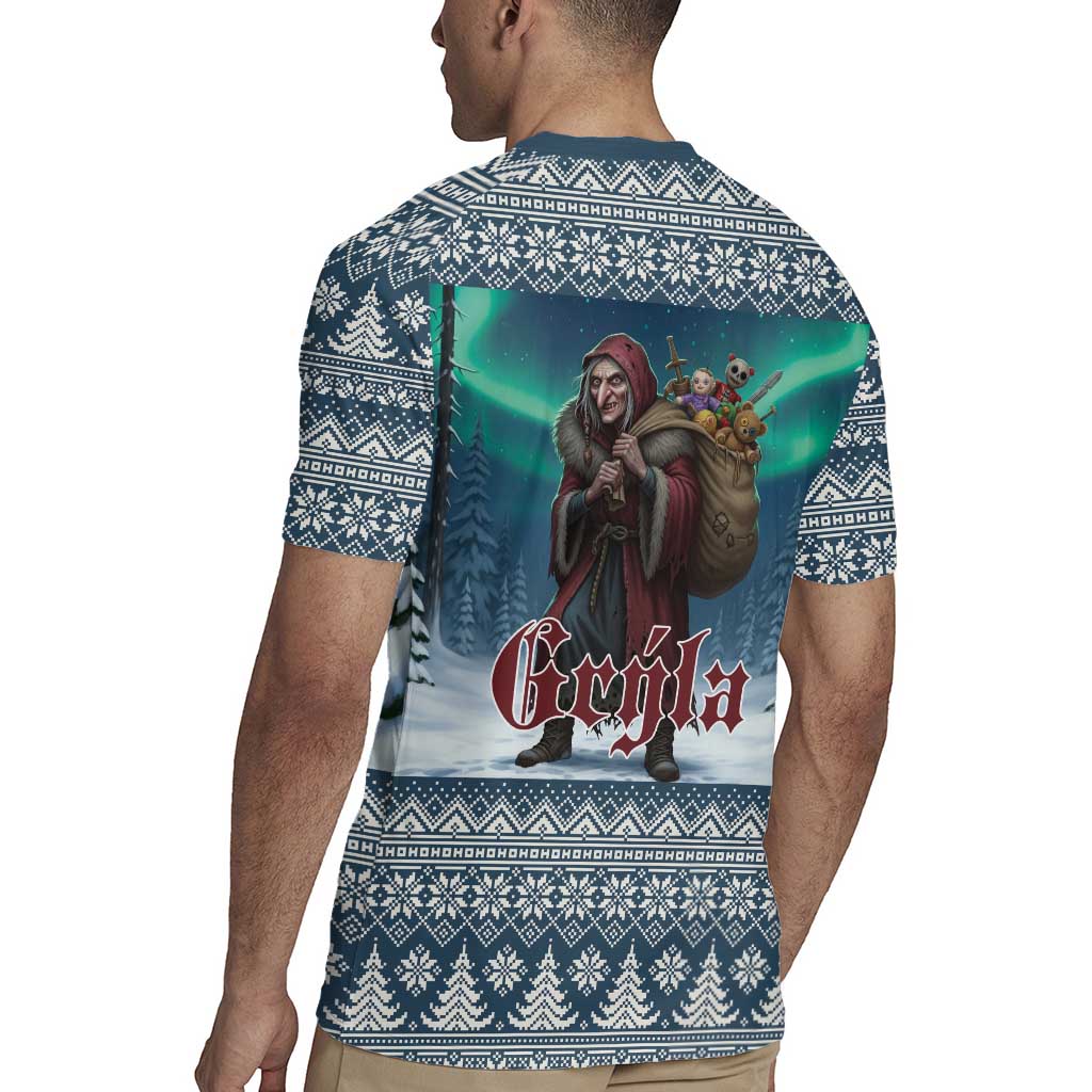 Iceland Christmas Rugby Jersey Icelandic Gryla Evil Mother of Yule Lads LT19