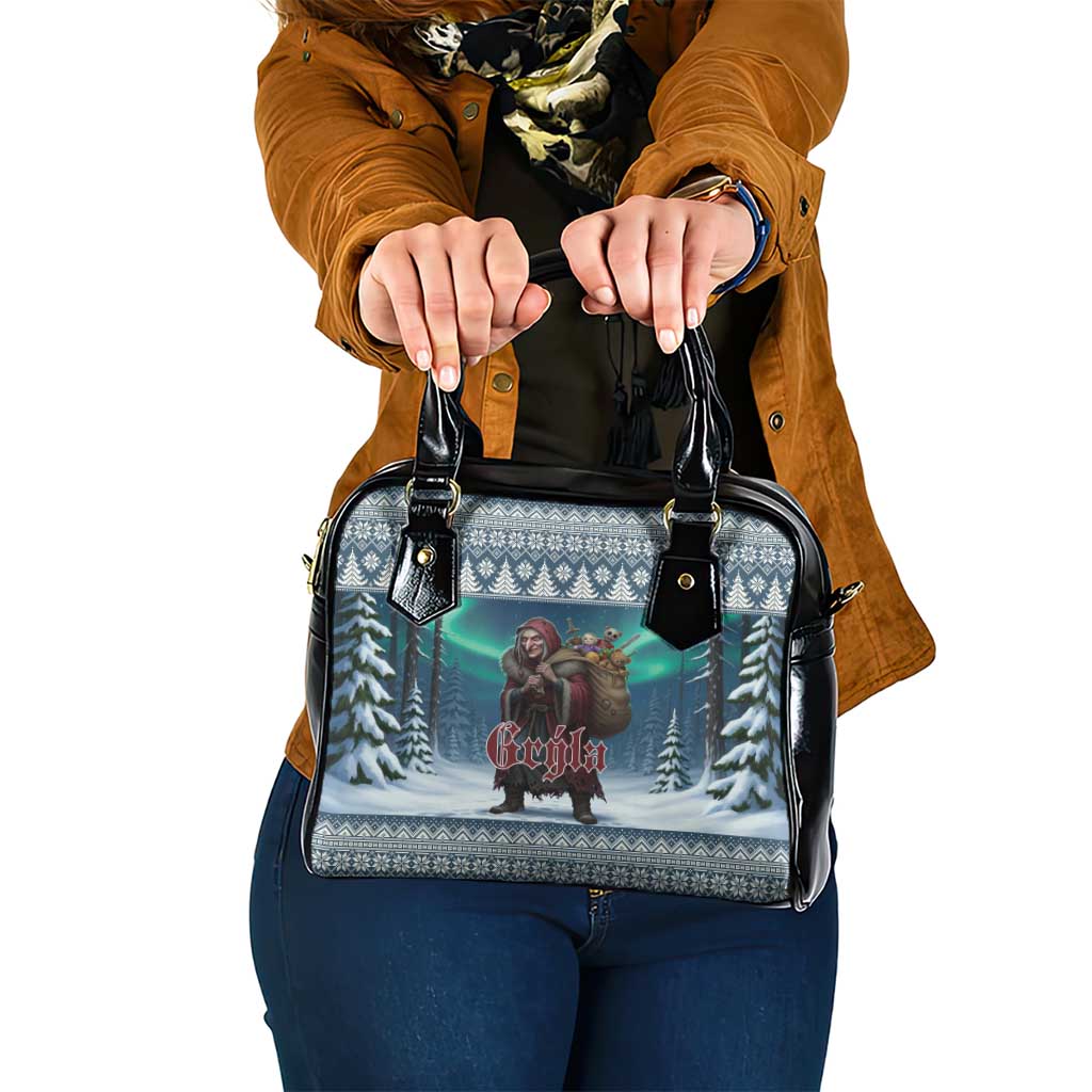 Iceland Christmas Shoulder Handbag Icelandic Gryla Evil Mother of Yule Lads - Wonder Print Shop
