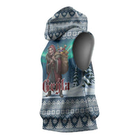 Iceland Christmas Sleeveless Hoodie Icelandic Gryla Evil Mother of Yule Lads LT19