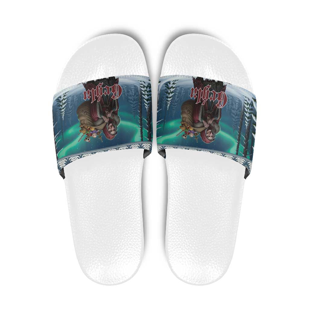 Iceland Christmas Slide Sandals Icelandic Gryla Evil Mother of Yule Lads - Wonder Print Shop