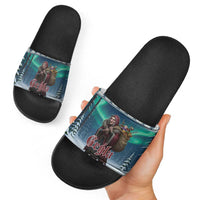 Iceland Christmas Slide Sandals Icelandic Gryla Evil Mother of Yule Lads - Wonder Print Shop