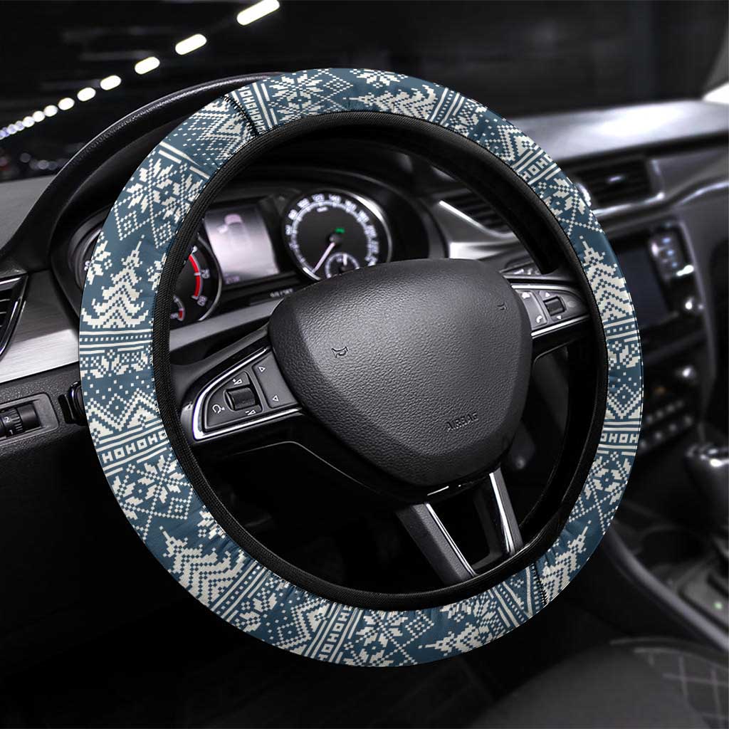 Iceland Christmas Steering Wheel Cover Icelandic Gryla Evil Mother of Yule Lads - Wonder Print Shop