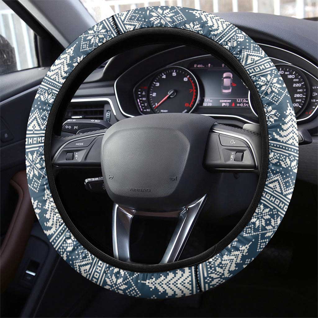 Iceland Christmas Steering Wheel Cover Icelandic Gryla Evil Mother of Yule Lads - Wonder Print Shop