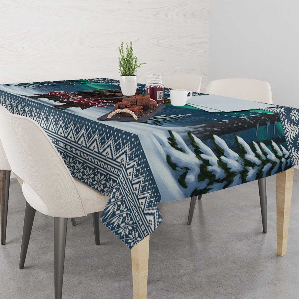 Iceland Christmas Tablecloth Icelandic Gryla Evil Mother of Yule Lads - Wonder Print Shop