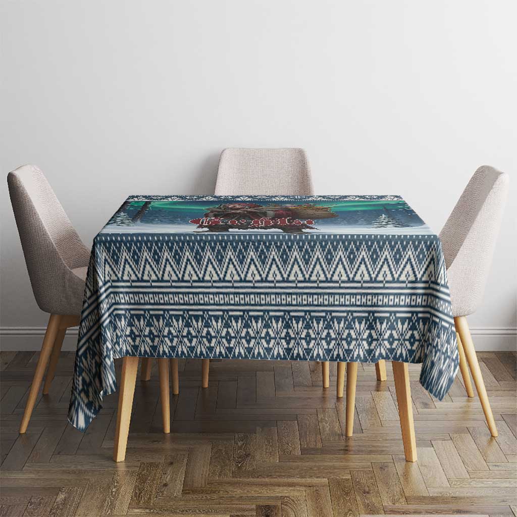 Iceland Christmas Tablecloth Icelandic Gryla Evil Mother of Yule Lads - Wonder Print Shop