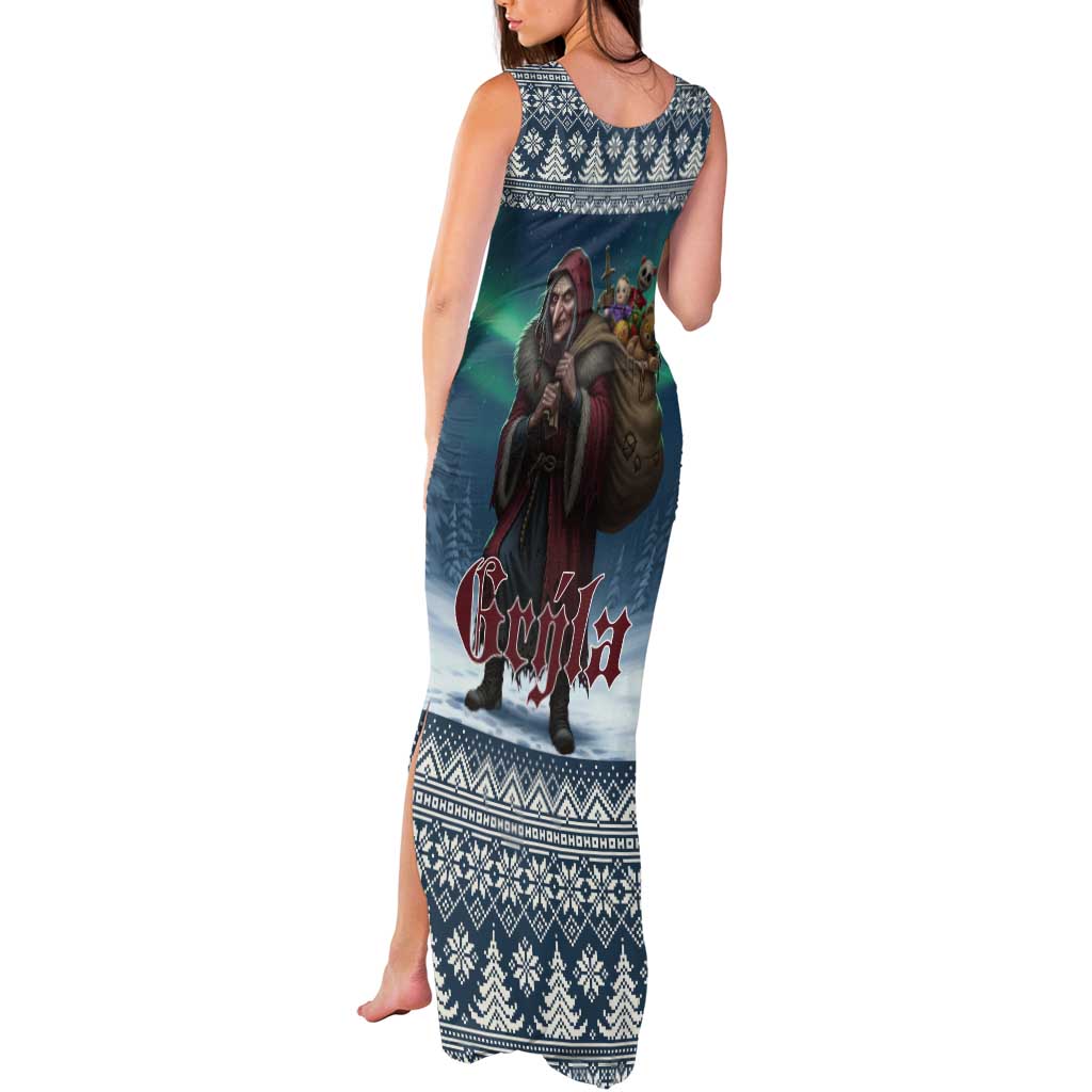 Iceland Christmas Tank Maxi Dress Icelandic Gryla Evil Mother of Yule Lads LT19