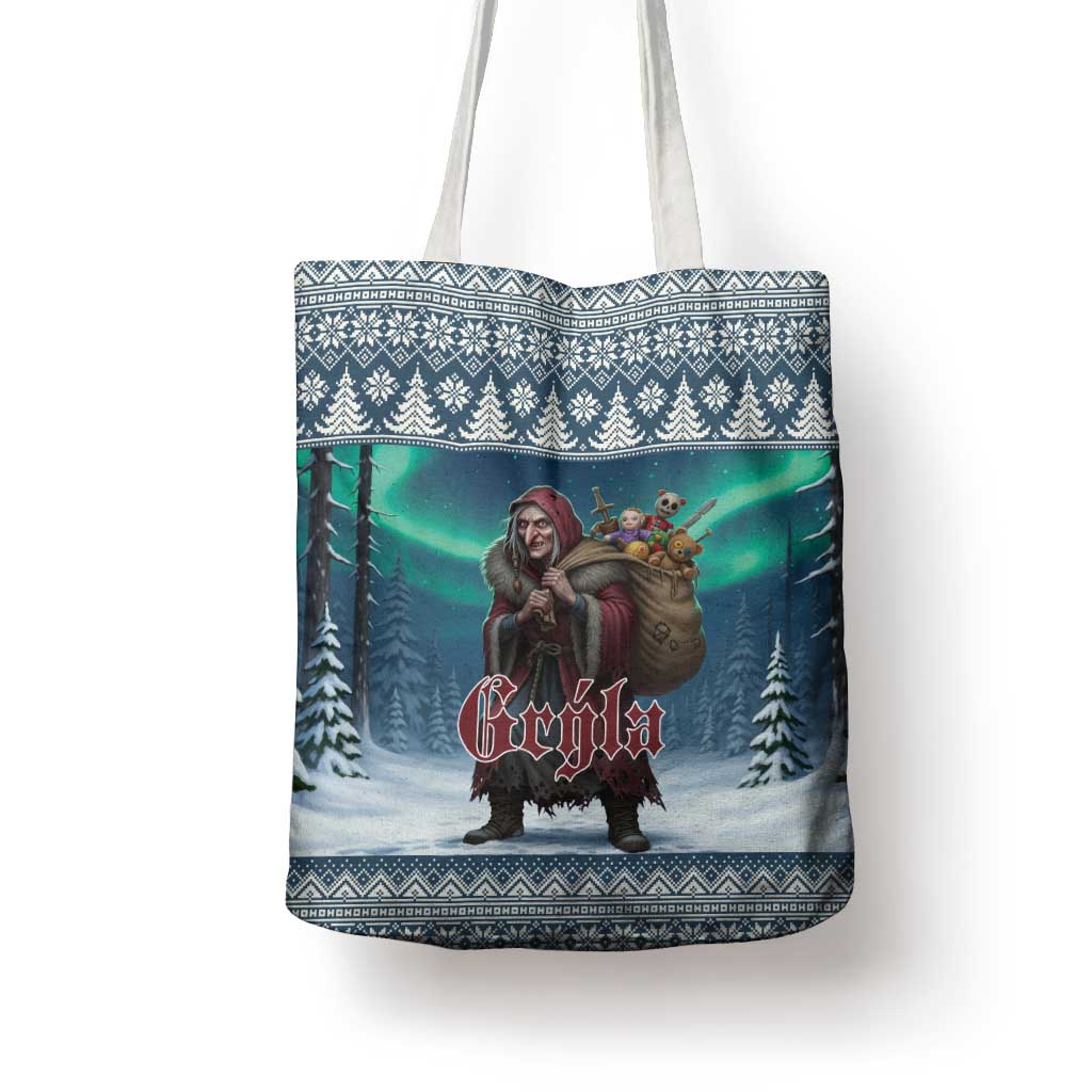 Iceland Christmas Tote Bag Icelandic Gryla Evil Mother of Yule Lads - Wonder Print Shop
