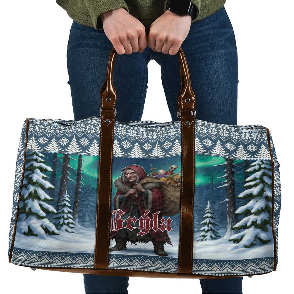 Iceland Christmas Travel Bag Icelandic Gryla Evil Mother of Yule Lads - Wonder Print Shop