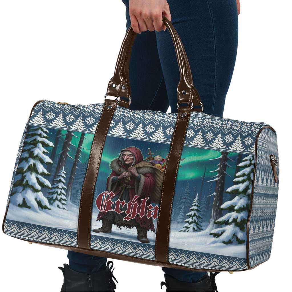 Iceland Christmas Travel Bag Icelandic Gryla Evil Mother of Yule Lads - Wonder Print Shop