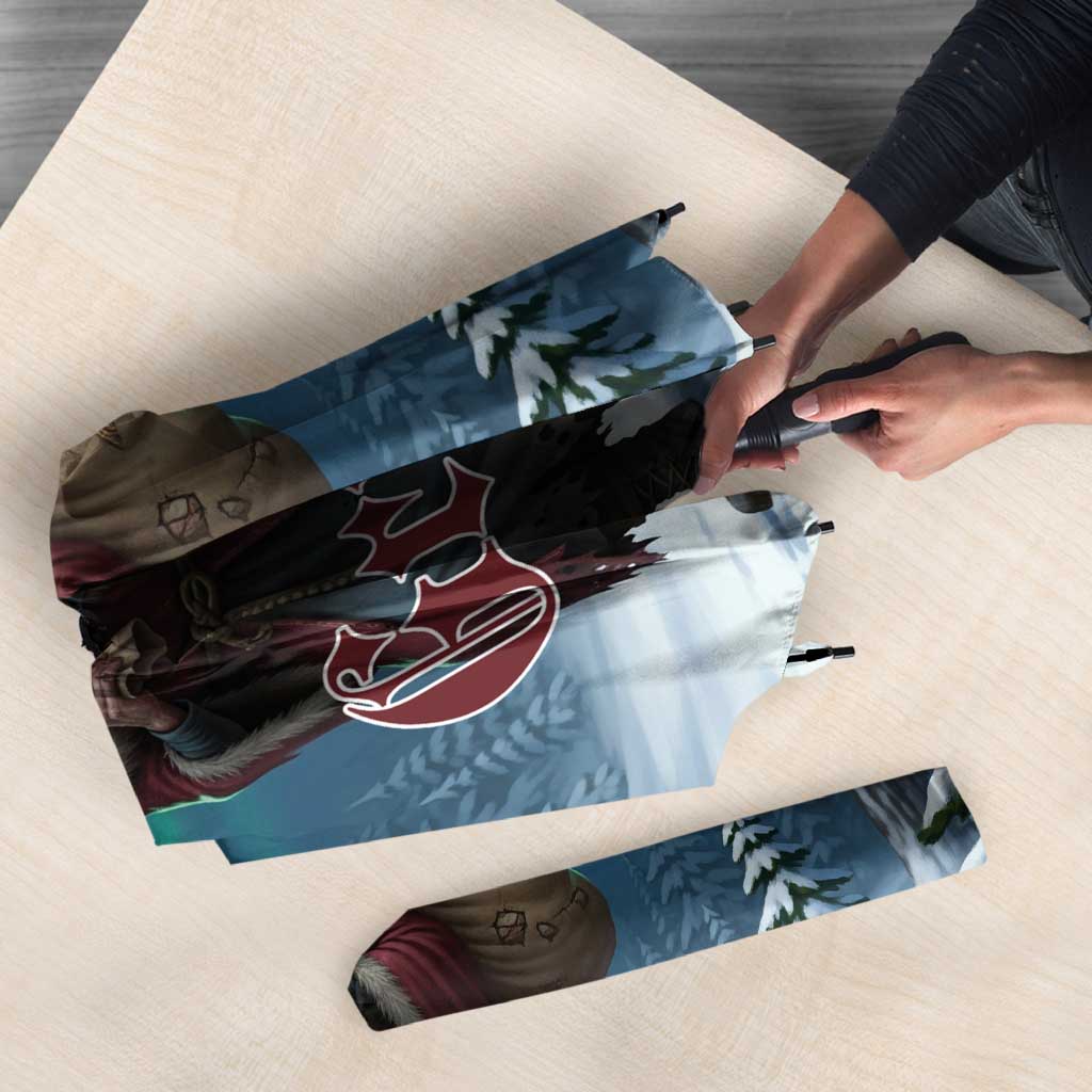 Iceland Christmas Umbrella Icelandic Gryla Evil Mother of Yule Lads - Wonder Print Shop