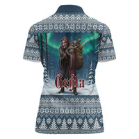 Iceland Christmas Women Polo Shirt Icelandic Gryla Evil Mother of Yule Lads LT19