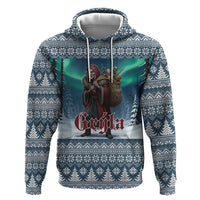 Iceland Christmas Zip Hoodie Icelandic Gryla Evil Mother of Yule Lads LT19