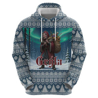 Iceland Christmas Zip Hoodie Icelandic Gryla Evil Mother of Yule Lads LT19