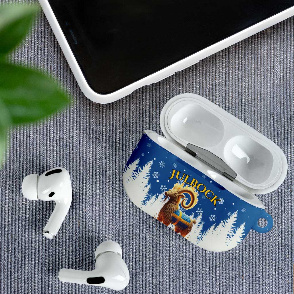Sweden Christmas AirPods Case Julbock  Yule Goat - Wonder Print Shop