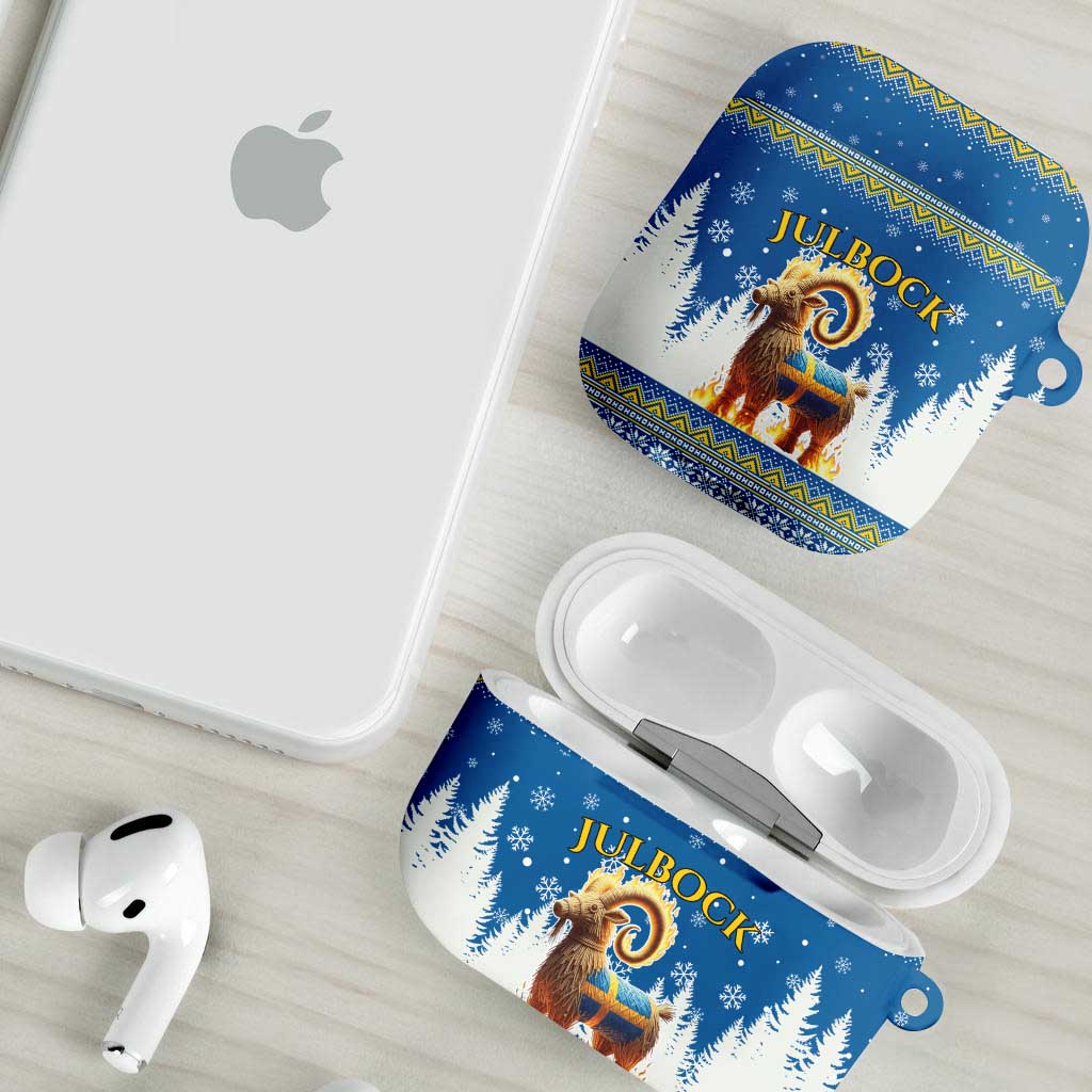 Sweden Christmas AirPods Case Julbock  Yule Goat - Wonder Print Shop