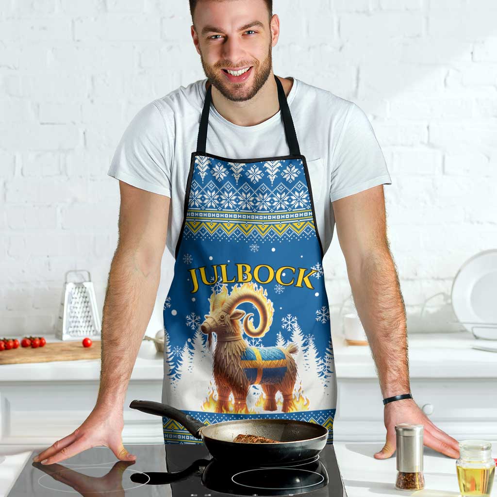 Sweden Christmas Apron Julbock  Yule Goat - Wonder Print Shop