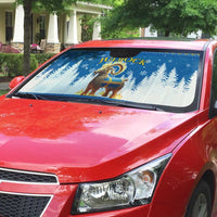 Sweden Christmas Auto Sun Shade Julbock  Yule Goat - Wonder Print Shop