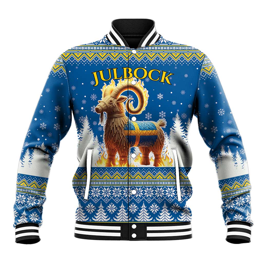 Sweden Christmas Baseball Jacket Julbock Yule Goat LT19