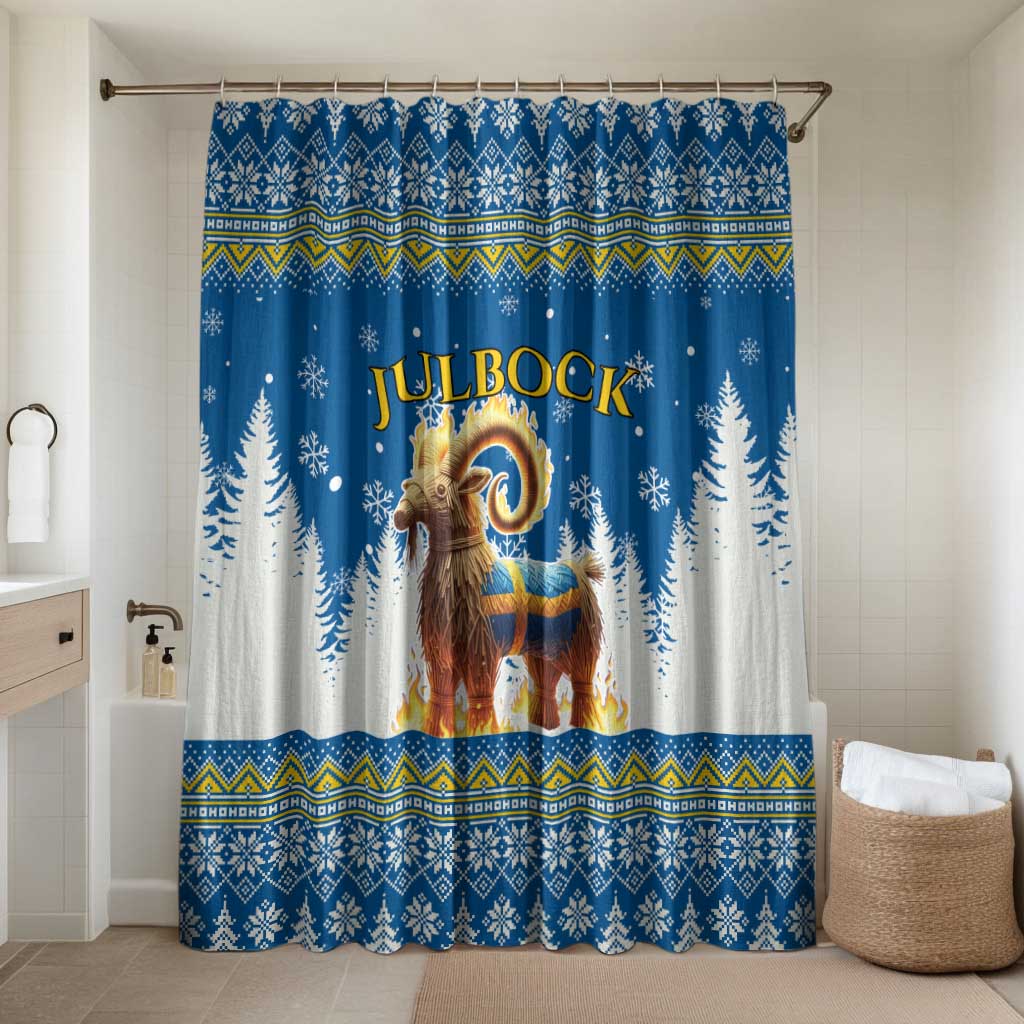 Sweden Christmas Bathroom Set Julbock  Yule Goat - Wonder Print Shop