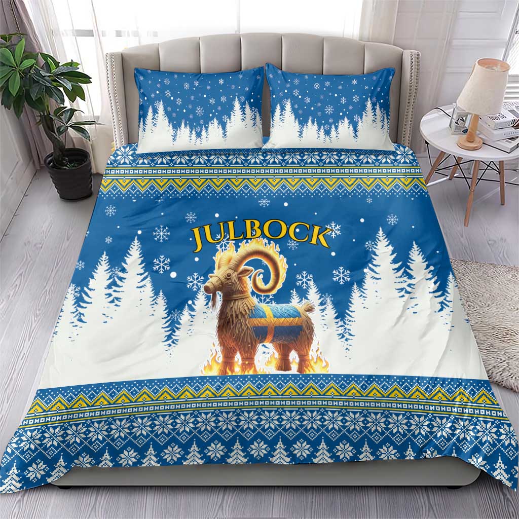 Sweden Christmas Bedding Set Julbock  Yule Goat - Wonder Print Shop